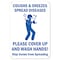 Signmission Safety Sign, OSHA Notice, 10" Height, Rigid Plastic, Coughs & Sneezes OS-NS-P-1014-25567 - alternate 1